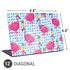 Bouffants and Broken Hearts Party Flamingos Universal Laptop 12in (9.8 x 6.8in) Skin